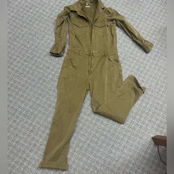 DL1961 womens Freja-jumpsuit in Larimore (army green) - Picture 7 of 7